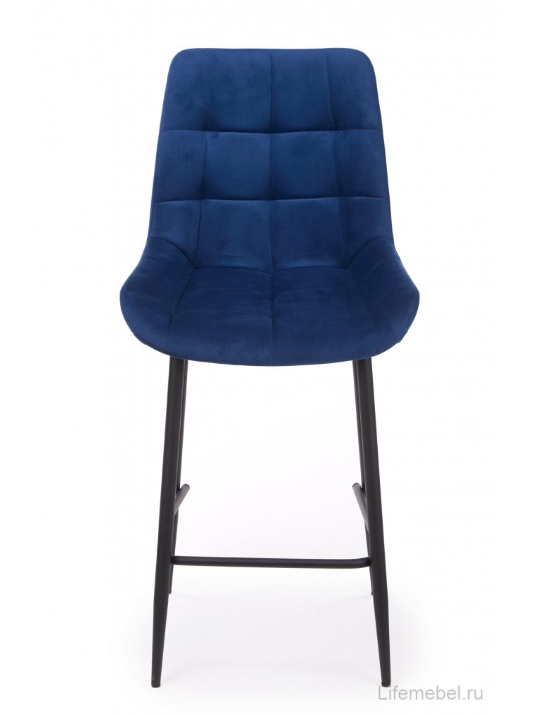 Полубарный стул Челси 360 синий (zd 798) / черный