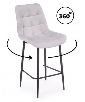 Барный стул Челси 360 терракотовый (zd 432) / белый np светло-серый (zd 960) / черный
