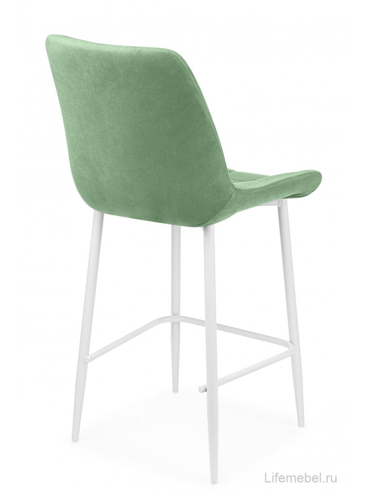 Полубарный стул Челси фисташковый (zd 651) / белый