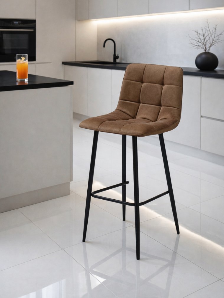 Полубарный стул Чилли Мини коричневый (zd 233) / черный