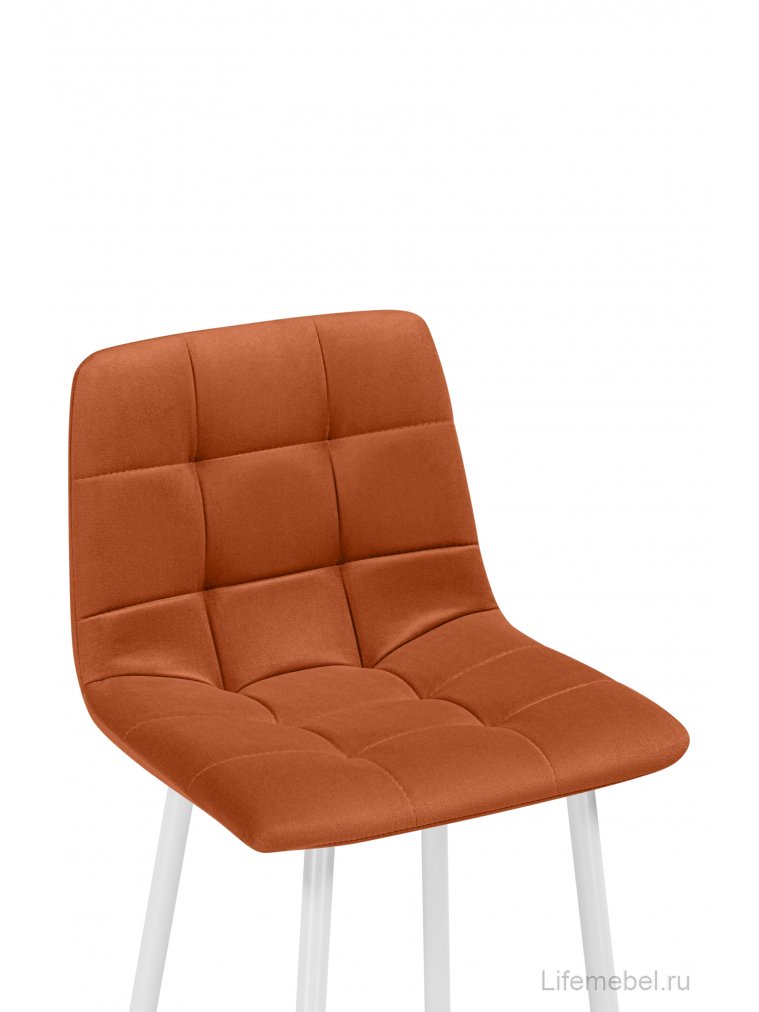 Полубарный стул Чилли Мини терракотовый (zd 432) / белый