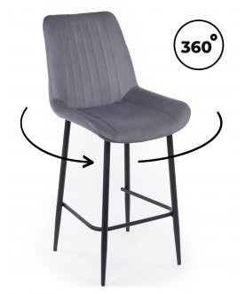 Комплект стульев Онда 2 шт темно-серый (zd 995) / черный