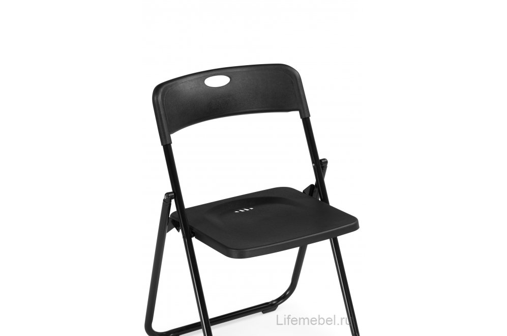 Стул складной Кайден пластик черный