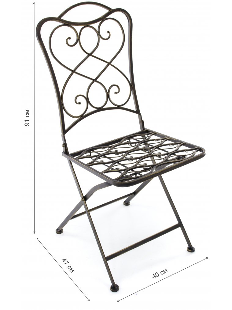 Стул складной Океан бронзовый