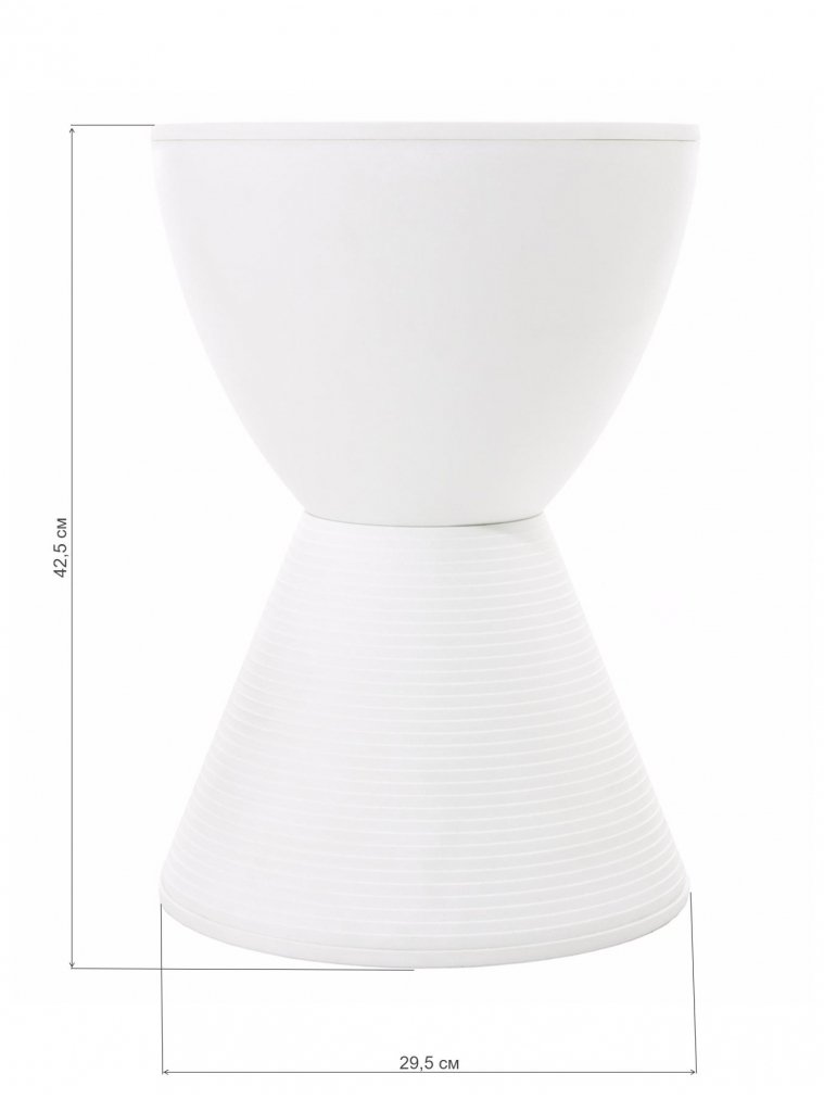 Табурет Button белый