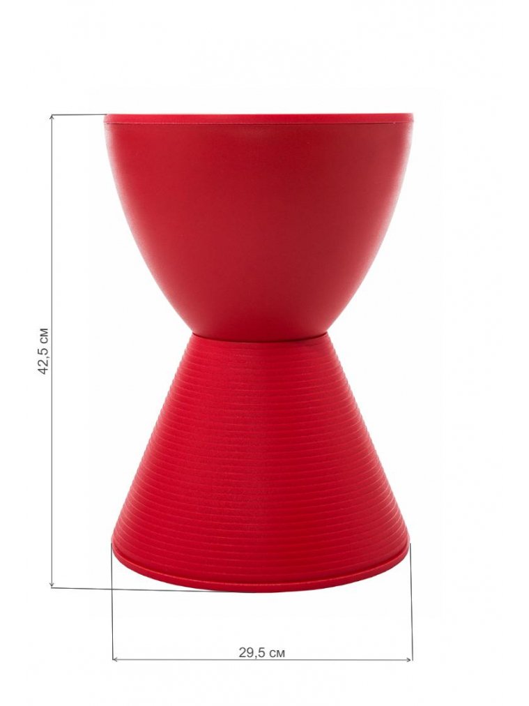 Табурет Button красный