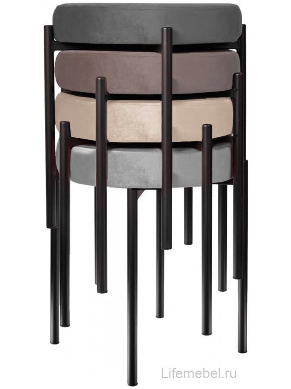 Табурет M DikLine B22 серый / черный