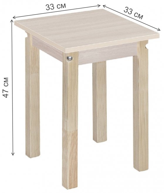 Табурет ПН натуральный