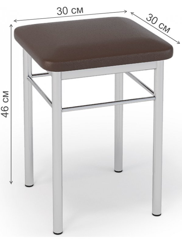 Табурет Шоколад хром