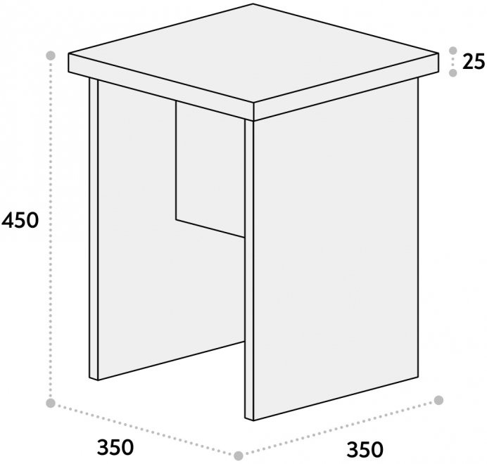 Табурет Т-03 дуб эвок