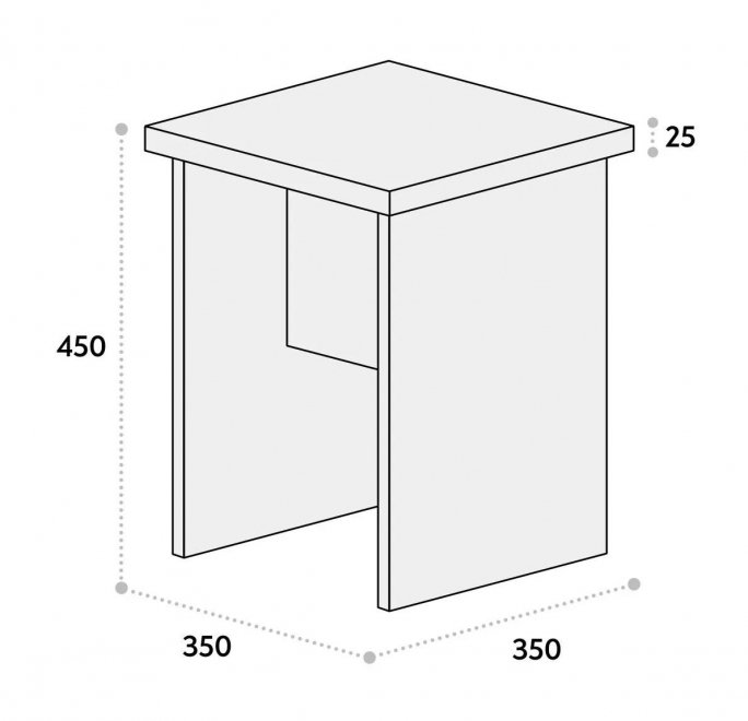 Табурет Т-03 дуб крафт золотой