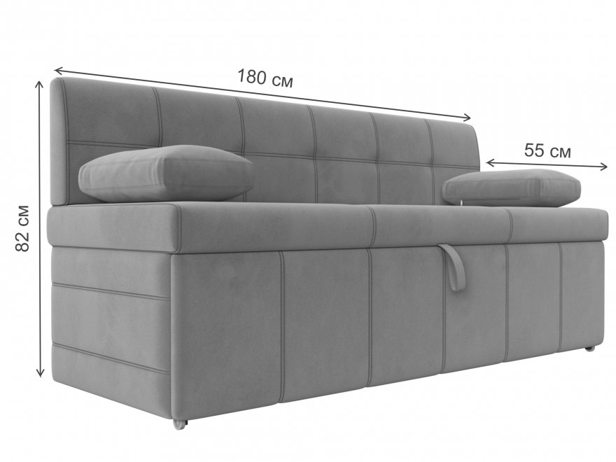 Кухонный диван Палермо экокожа бежевый