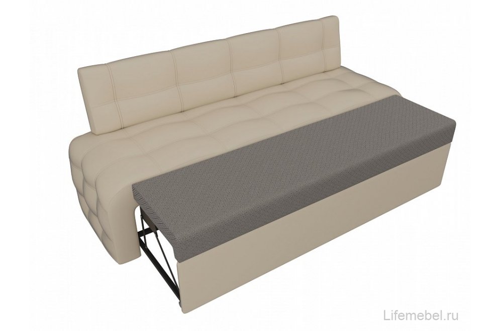 Кухонный диван Люксор экокожа бежевый