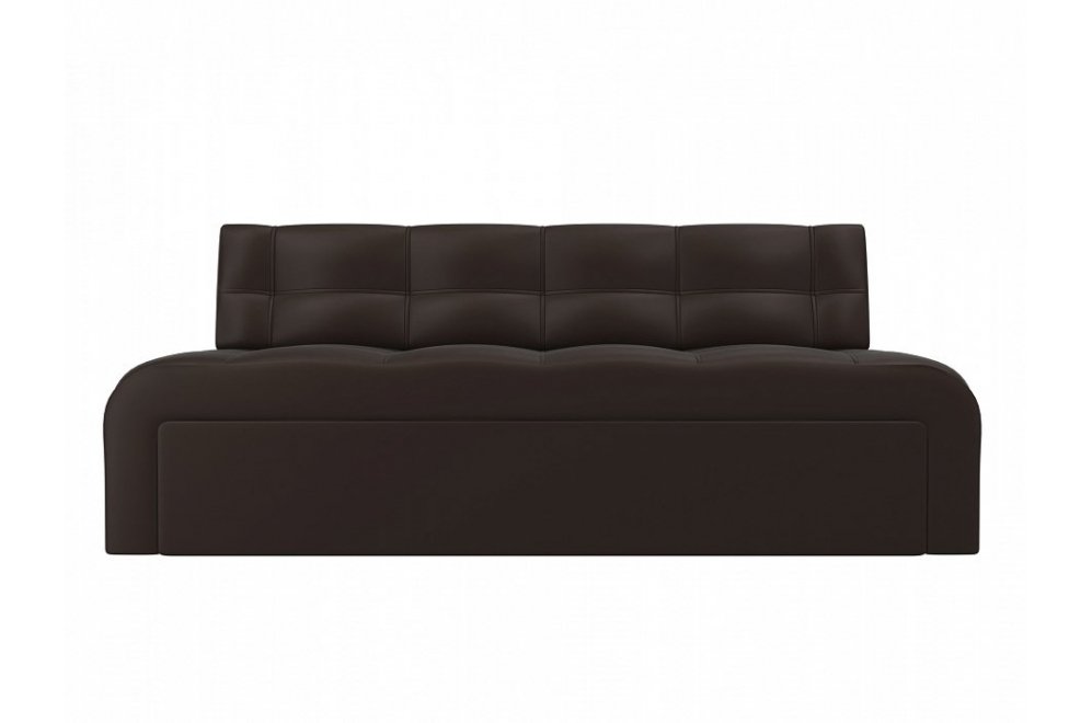 Кухонный диван Люксор экокожа коричневый