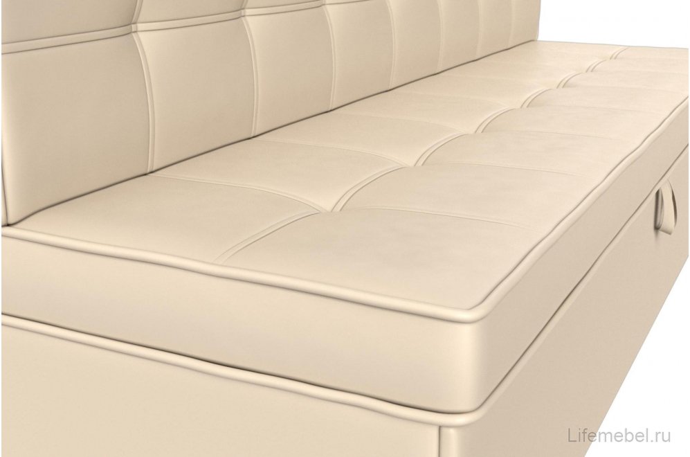 Кухонный диван Техас бежевая экокожа