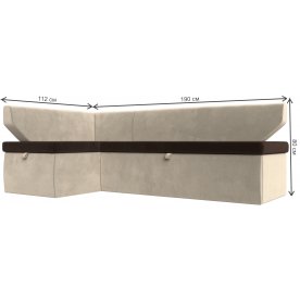 Кухонный диван угловой Омура