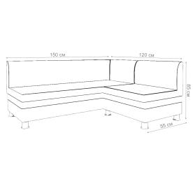 Кухонный диван Уют