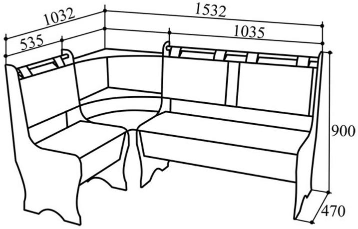 Кухонный уголок КУ-40 венге / красный / белый (терра 112/100)
