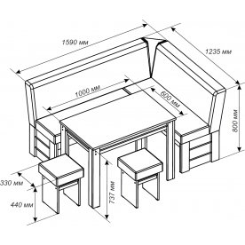 Кухонный уголок Парма