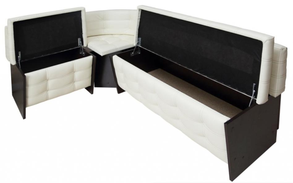 Кухонный диван Милан 115 х 175 венге / крем