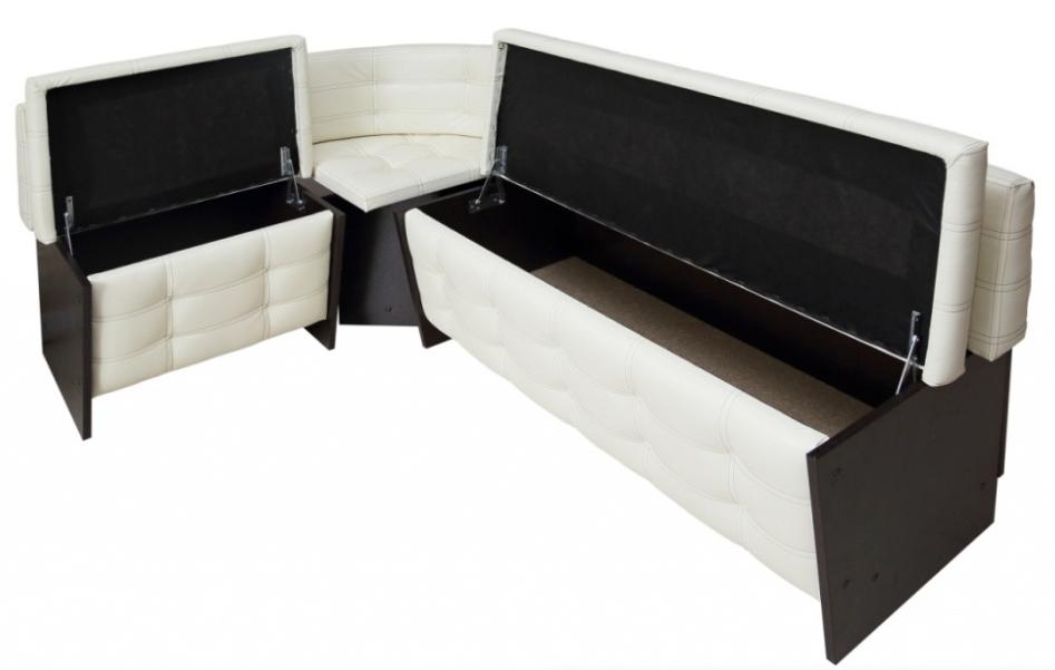 Кухонный диван Милан 115 х 145 венге / крем