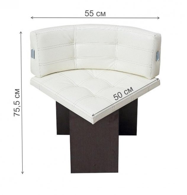 Диван угловой Милан 550 венге / крем