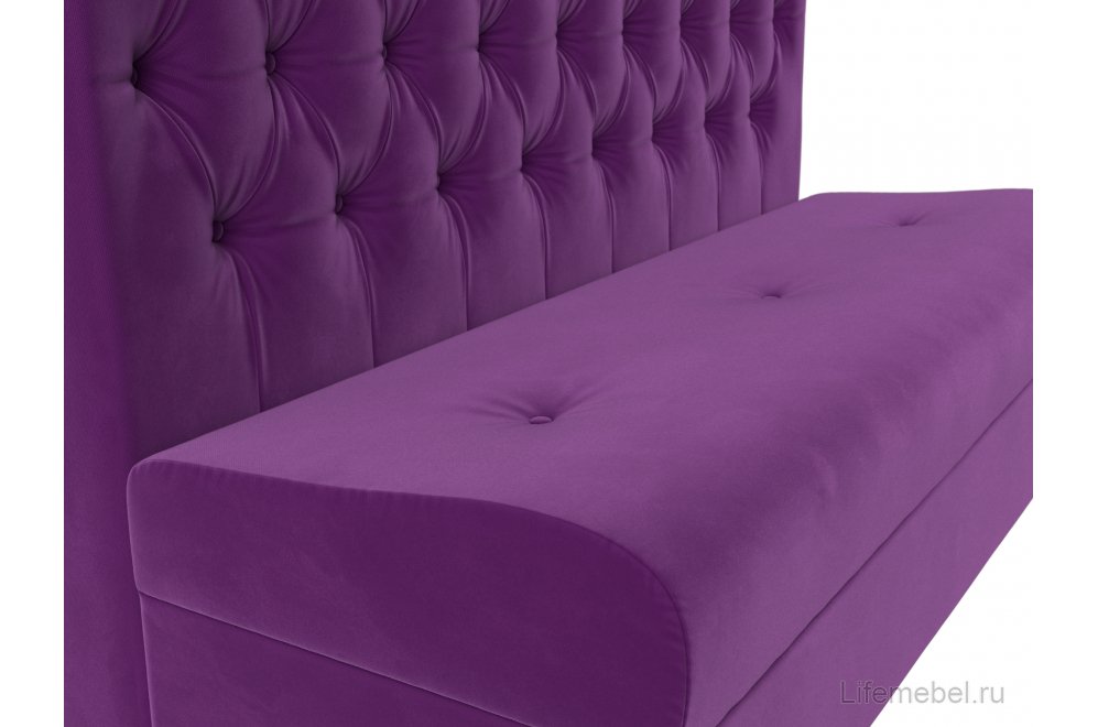Кухонный диван Бремен микровельвет фиолетовый