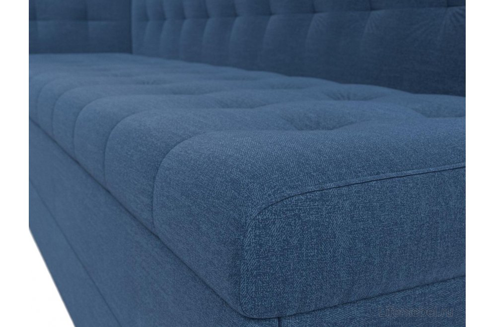 Кухонный диван Бриз левый рогожка berat синяя