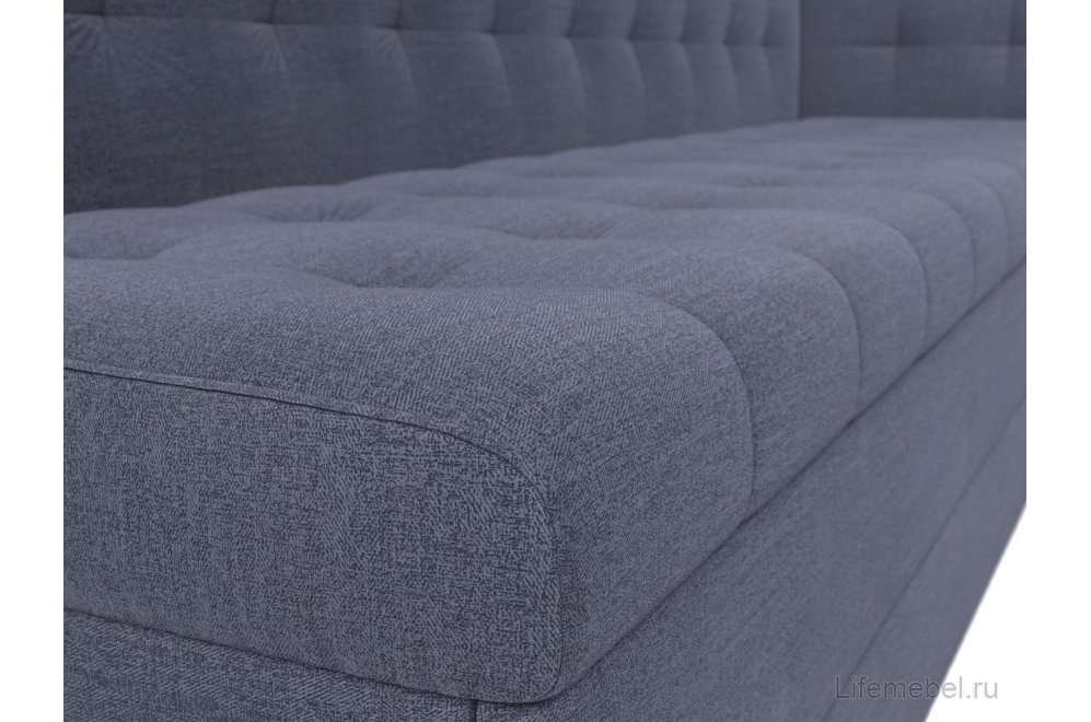 Кухонный диван Бриз правый рогожка berat серая