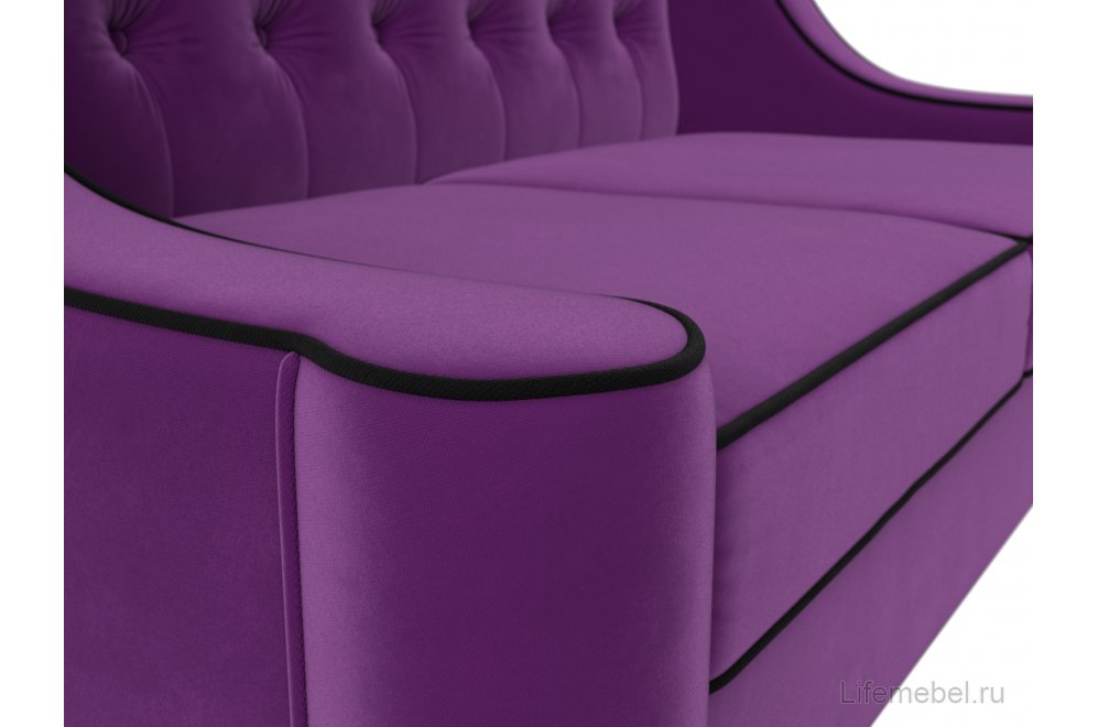 Кухонный диван Бронкс микровельвет фиолетовый