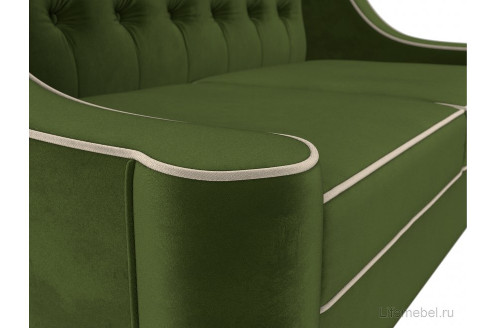 Кухонный диван Бронкс микровельвет зеленый