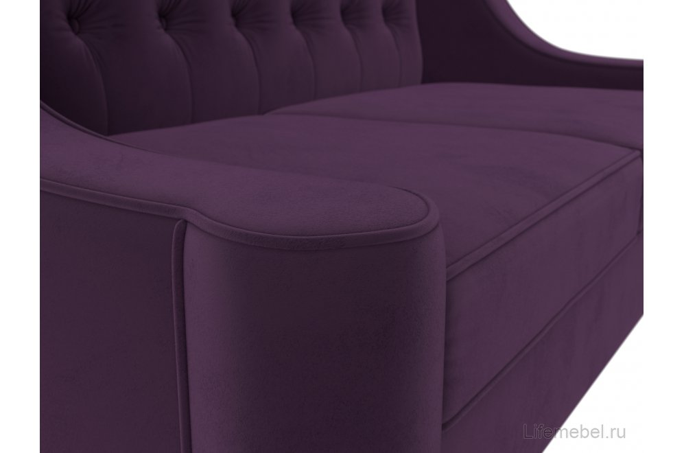 Кухонный диван Бронкс велюр фиолетовый