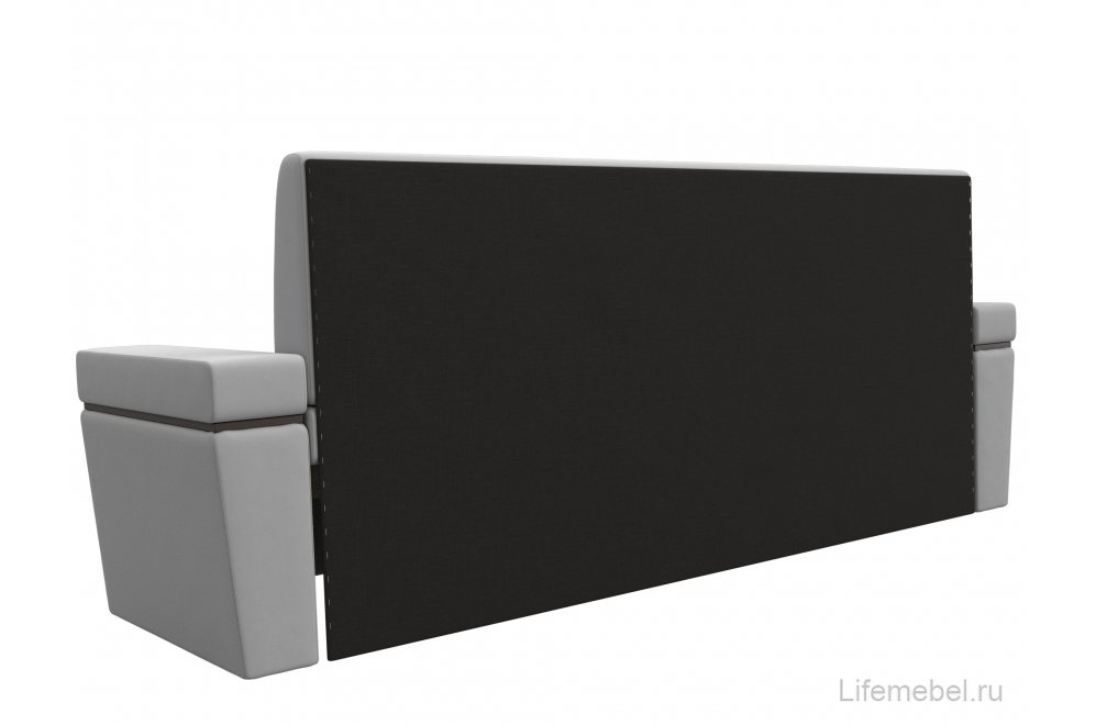 Кухонный диван Деметра экокожа белый