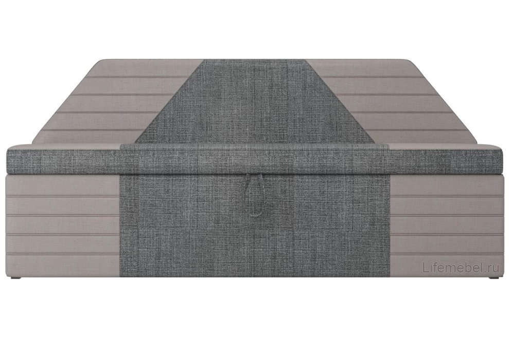 Кухонный диван Дуглас рогожка серая / бежевая