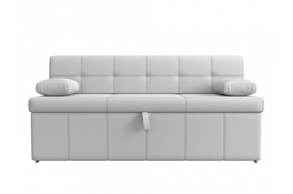 Кухонный диван Лео экокожа белый