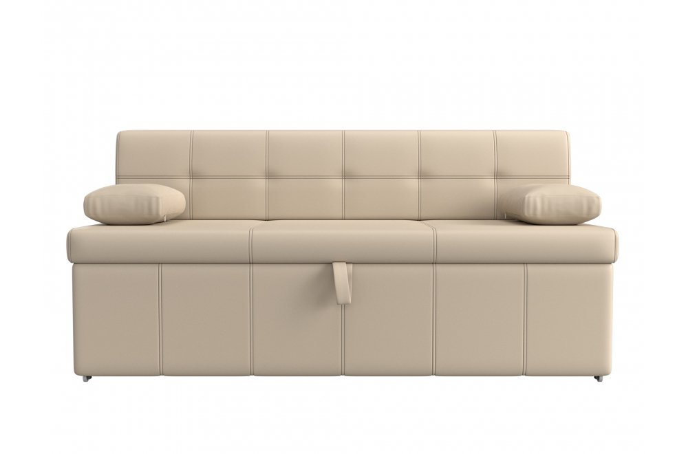 Кухонный диван Лео экокожа бежевый