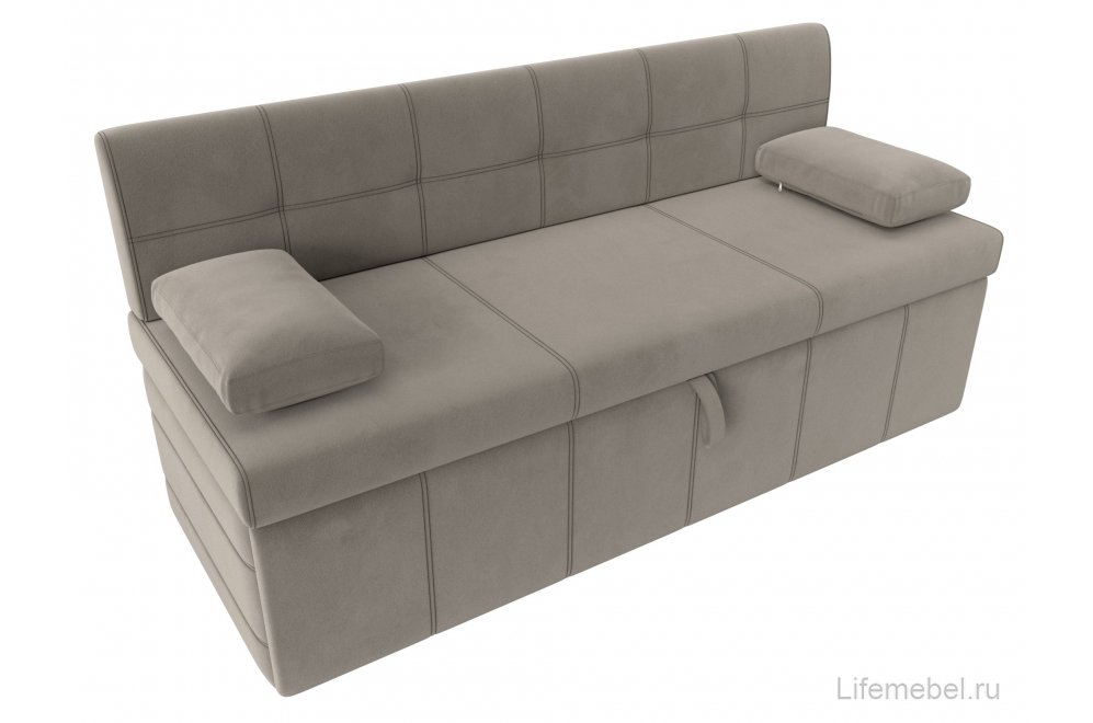 Кухонный диван Лео микровельвет бежевый