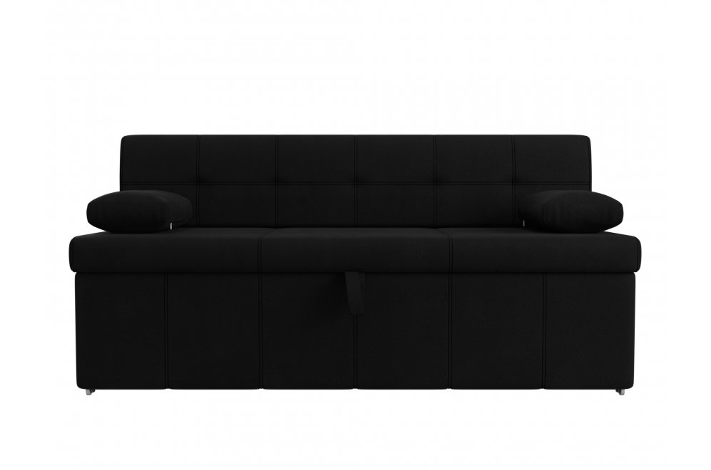 Кухонный диван Лео микровельвет черный