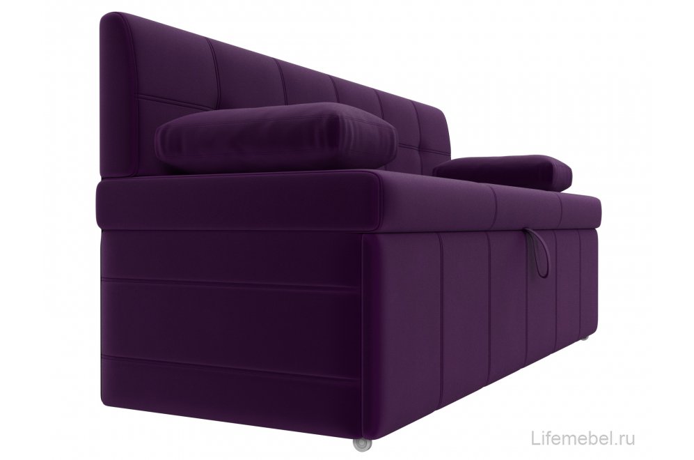 Кухонный диван Лео микровельвет фиолетовый