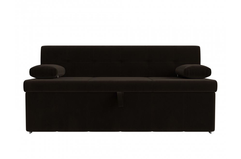 Кухонный диван Лео микровельвет коричневый