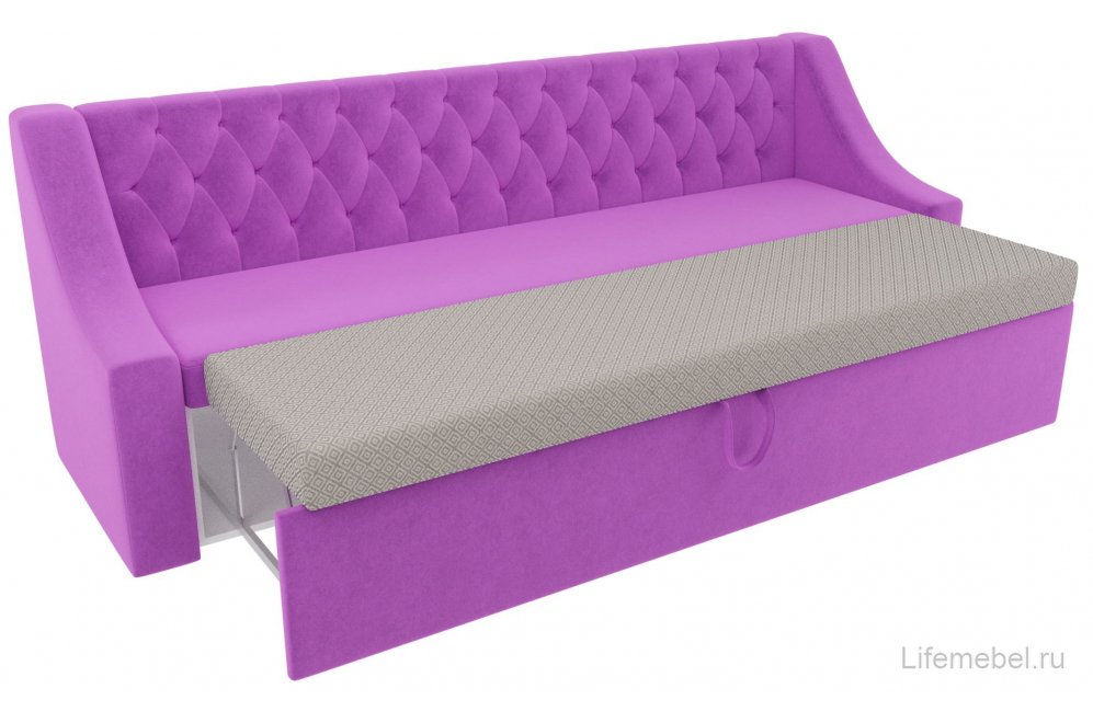 Кухонный диван Мерлин микровельвет фиолетовый