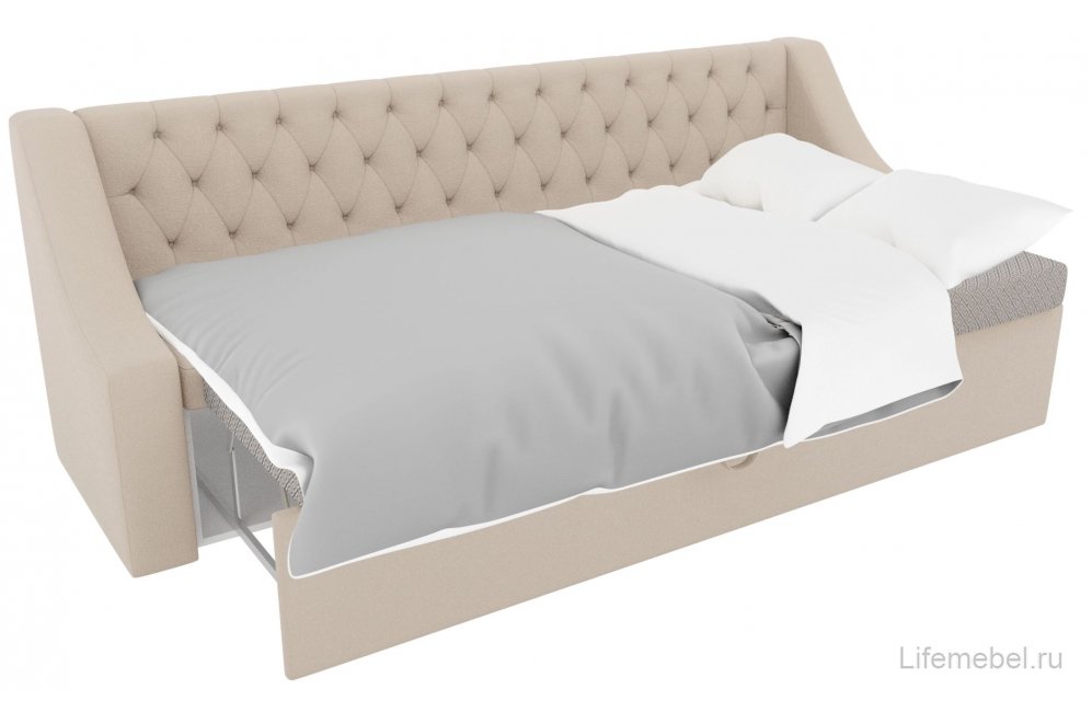 Кухонный диван Мерлин рогожка бежевый