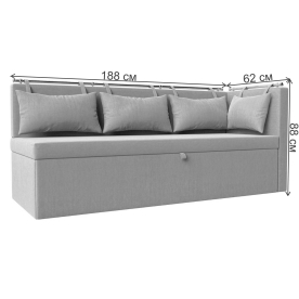 Кухонный диван Метро правый