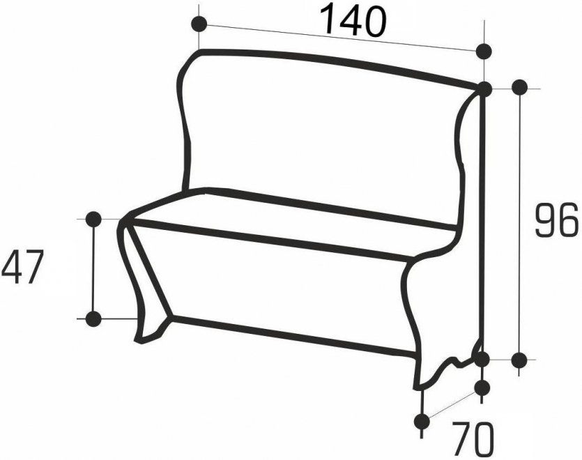 Кухонный диван Модерн