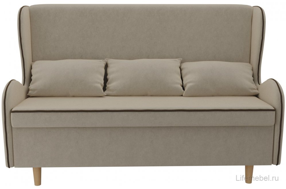 Кухонный диван Сэймон микровельвет бежевый