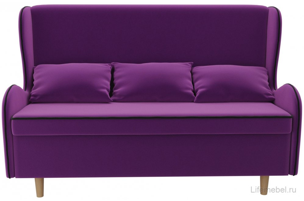 Кухонный диван Сэймон микровельвет фиолетовый