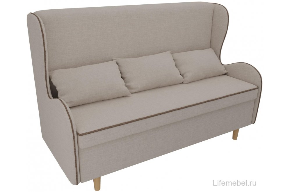 Кухонный диван Сэймон рогожка бежевая