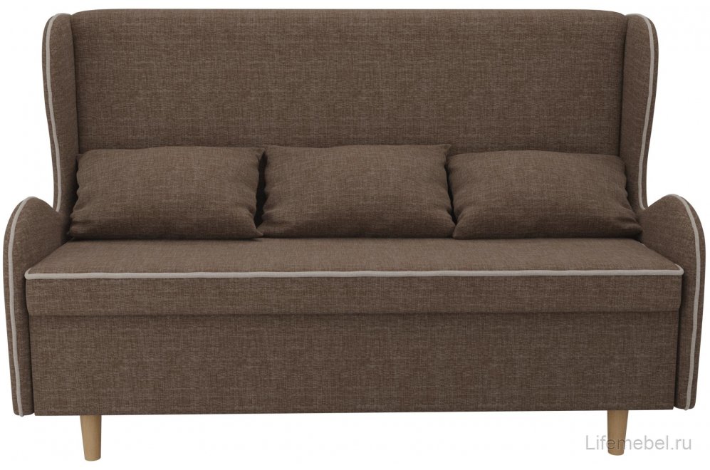 Кухонный диван Сэймон рогожка коричневая