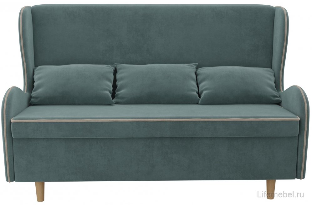 Кухонный диван Сэймон велюр бирюзовый