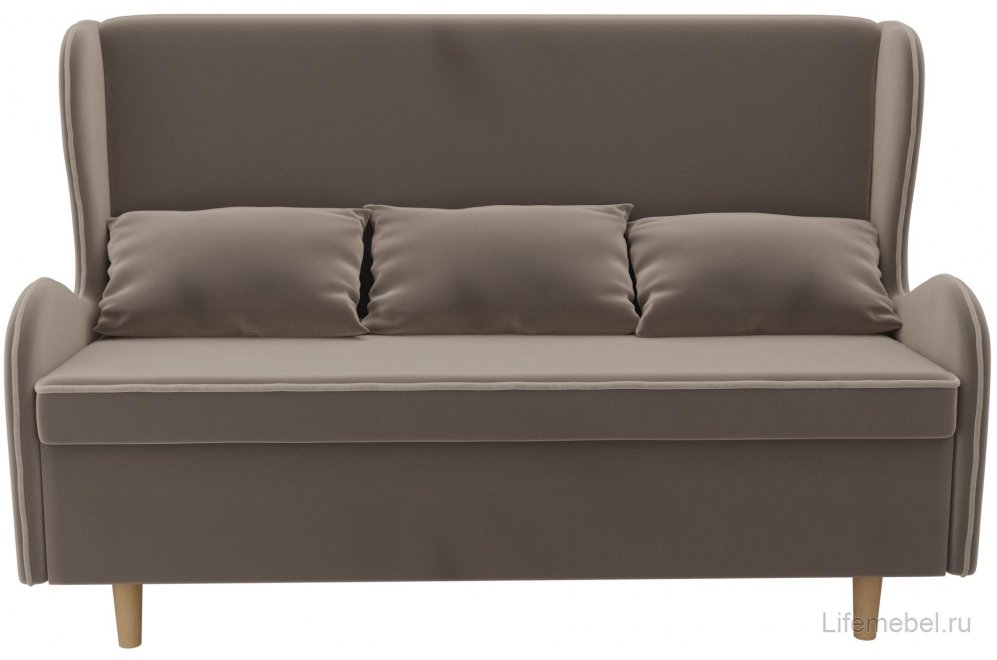 Кухонный диван Сэймон велюр коричневый